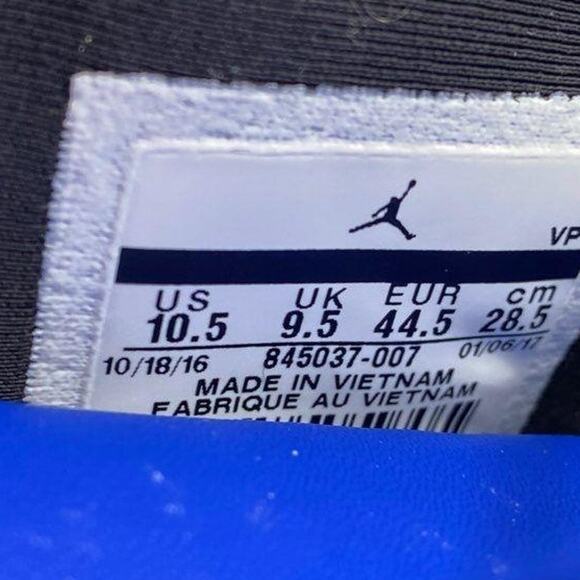COA Men\'s 10.5 NIKE AIR JORDAN  XXXI Royal Blue Mid Top Basketball Sneakers EUC main image 7